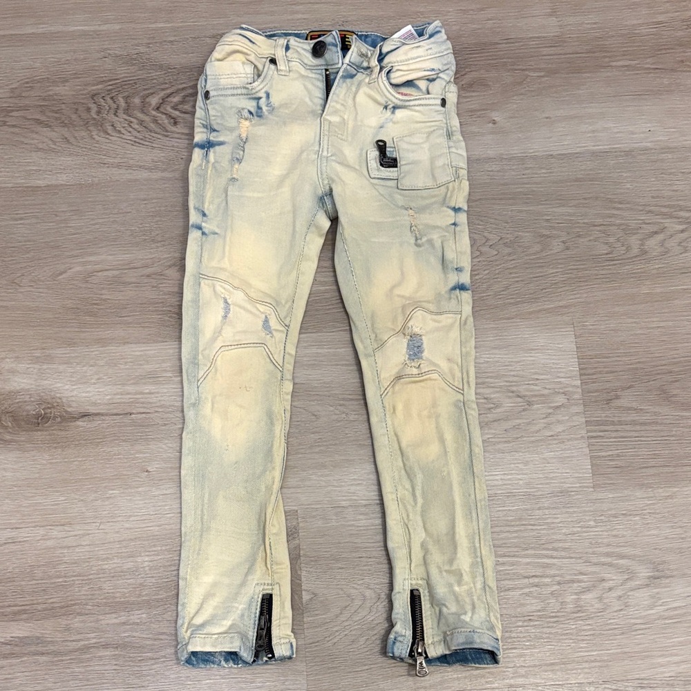 Stylish Kids Jeans with Zipper Details